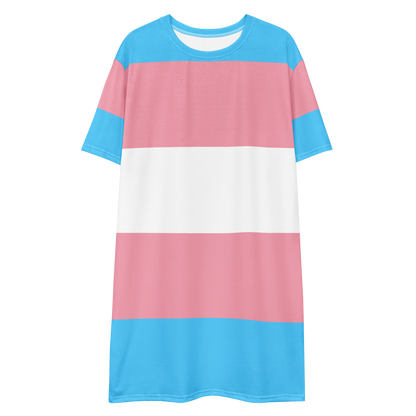 Trans Flag T-shirt dress