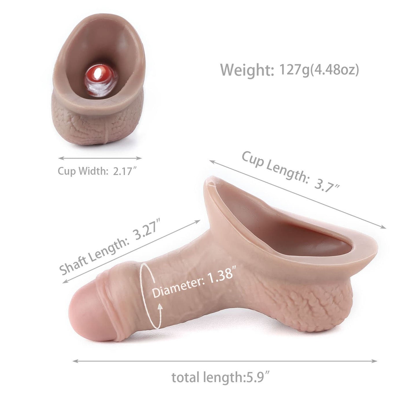 AXOLOM Godor Lifelike STP Packer - 3.3" Shaft - Axolom