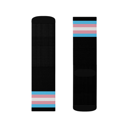 Black Trans Pride Socks