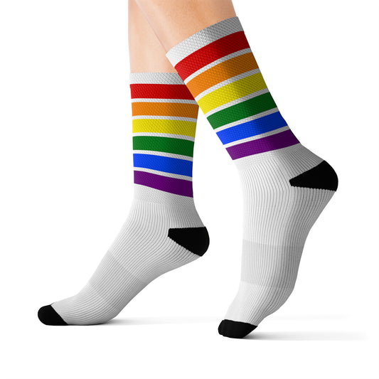 White Rainbow Socks