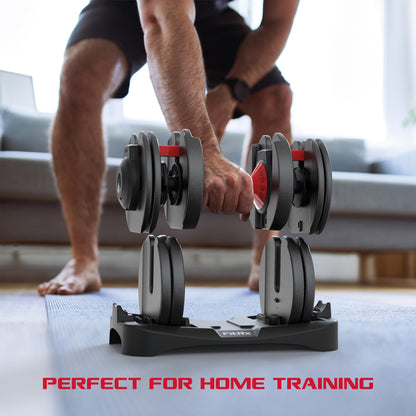 FitRx Adjustable Dumbbells, 5-52.5 lbs., Pair