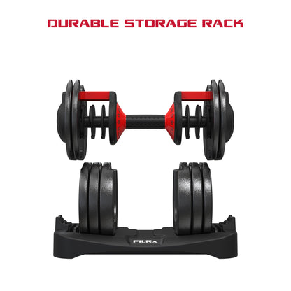 FitRx Adjustable Dumbbells, 5-52.5 lbs., Pair